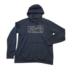 RVCA The Balance of Opposites Pullover Hoodie Mens Medium Gray Graphic
